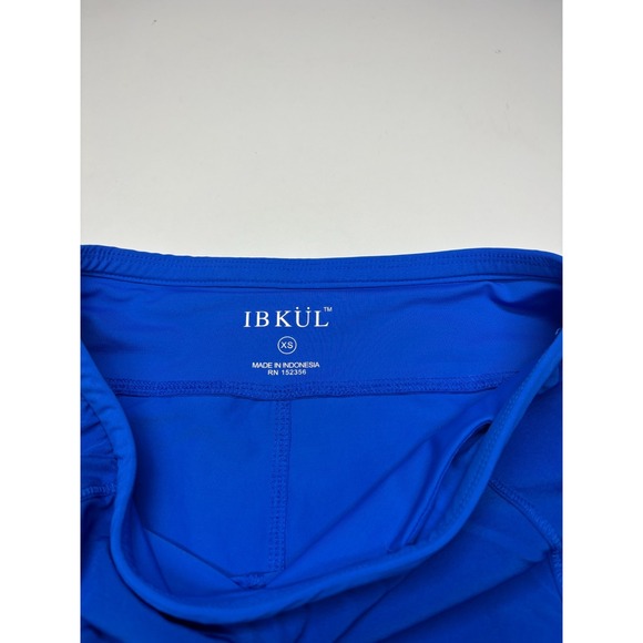 Ibkul Skirt XS Blue Tennis Golf Pull On Lined Skort Active Pleated - Picture 4 of 9